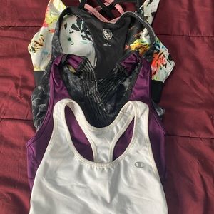 Mix of XSmall sport bras